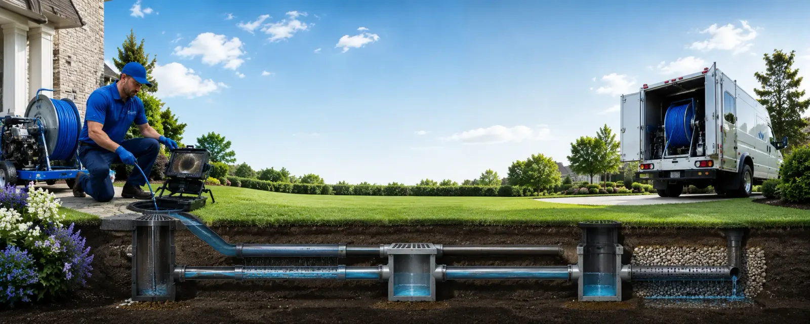 Outdoor drain cleaning information for North Brookfield, NY